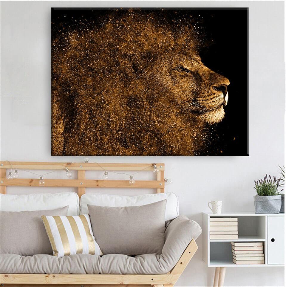 Lion Splash Canvas