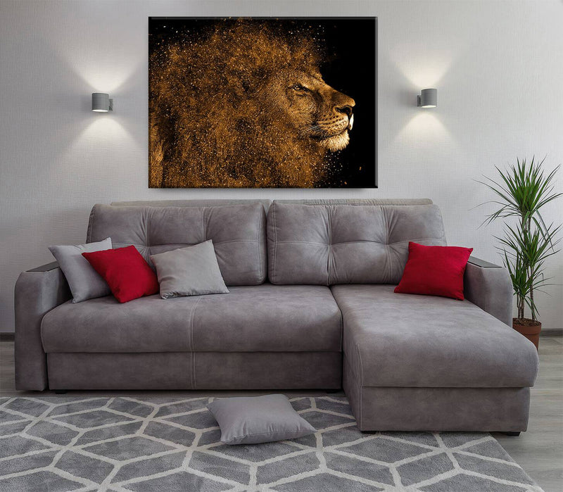 Lion Splash Canvas