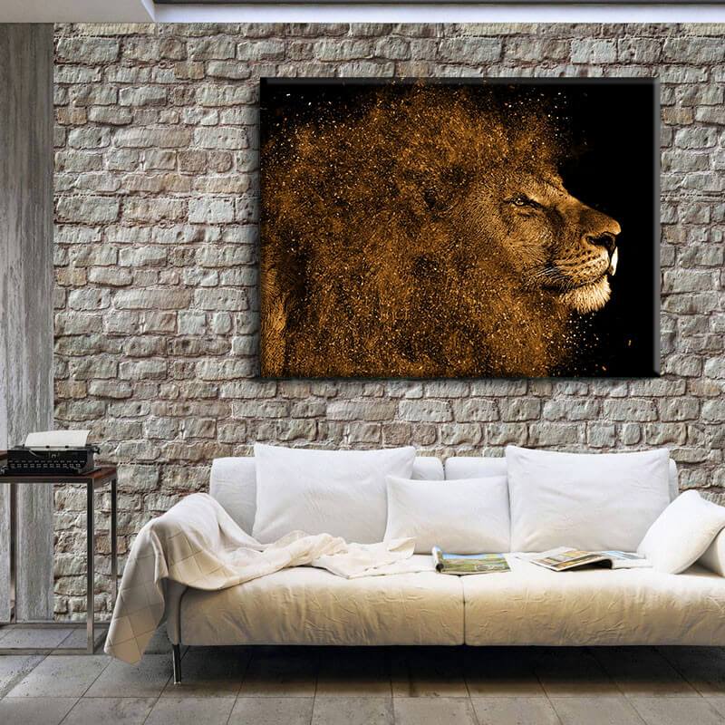 Lion Splash Canvas