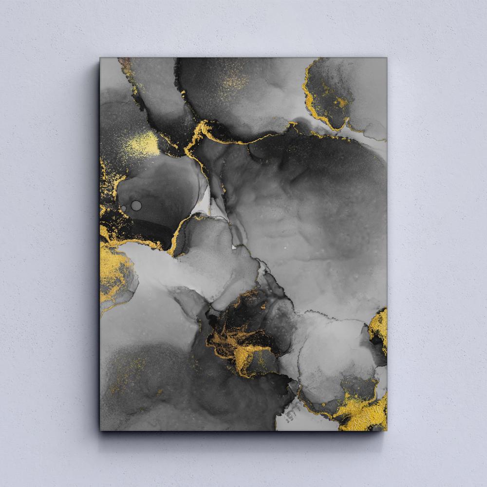 Luxury Golden Abstract Canvas