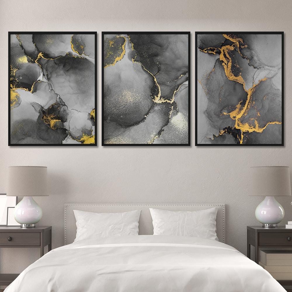 Luxury Golden Abstract Canvas