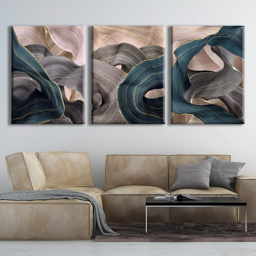 Luxury Ribbon Abstract Canvas