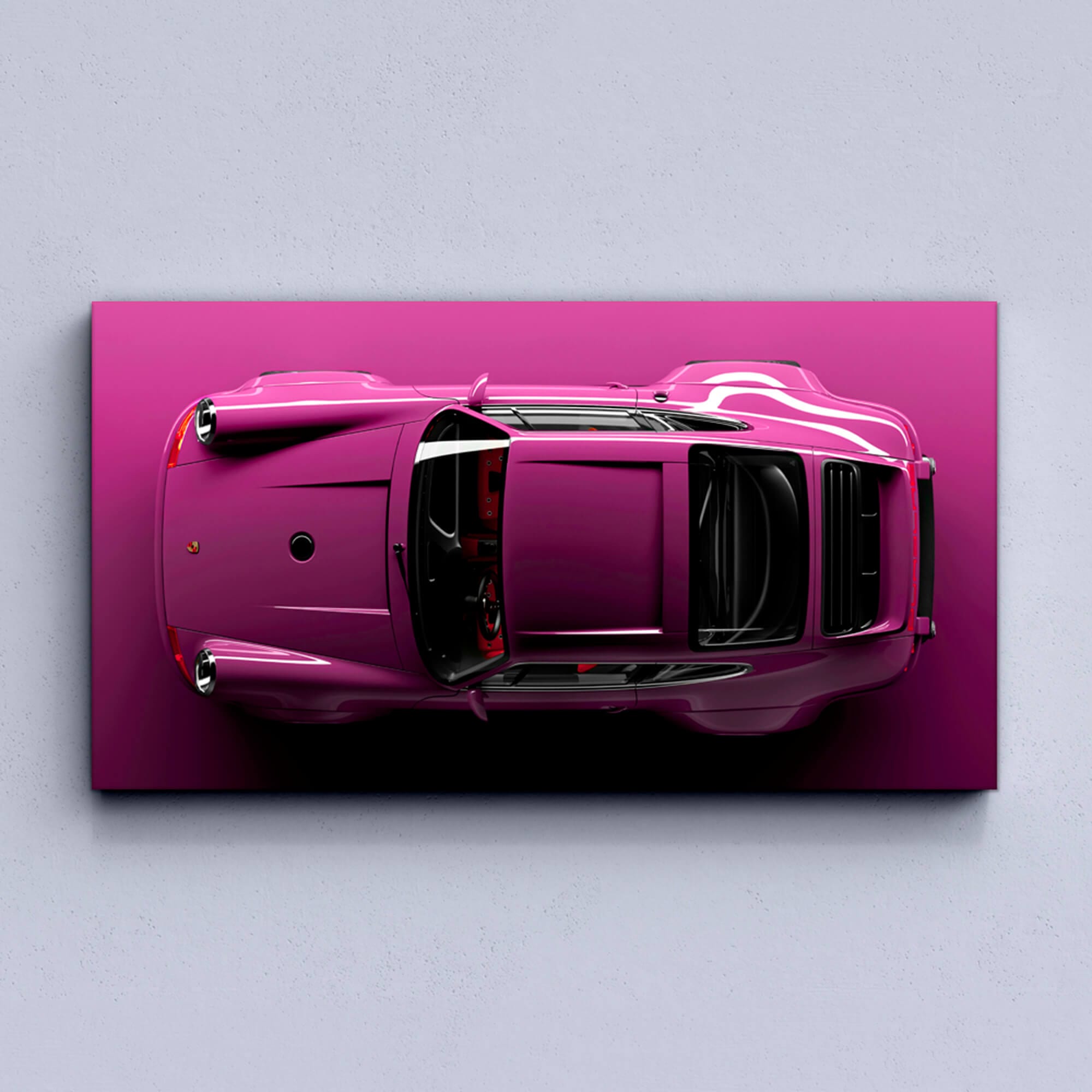 Toile Porsche 911 magenta