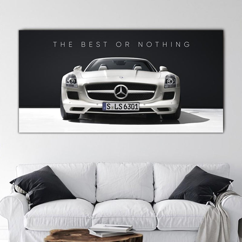 Mercedes-Benz – Die Leinwand „Best or Nothing“.