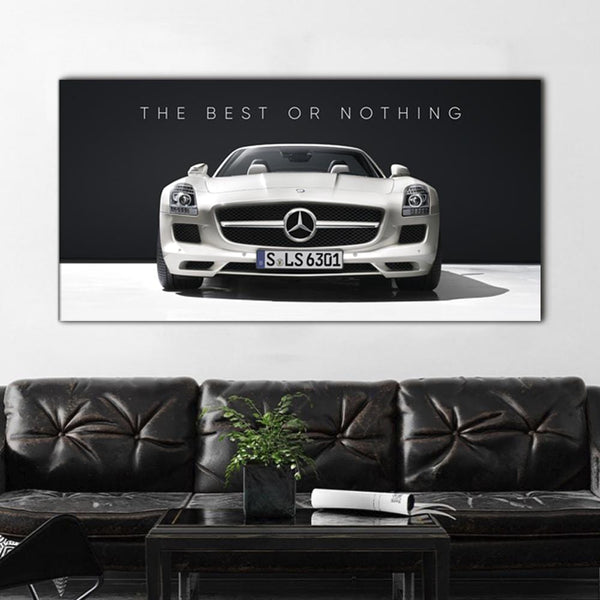 Mercedes-Benz – Die Leinwand „Best or Nothing“.