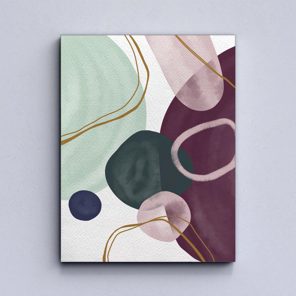 Minimalismus-Aquarell-Spots-Leinwand