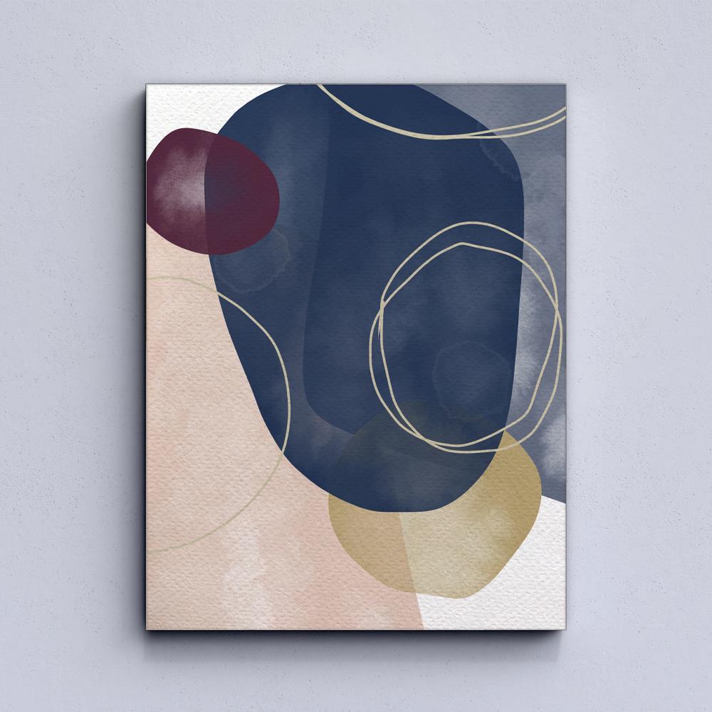 Minimalismus-Aquarell-Spots-Leinwand