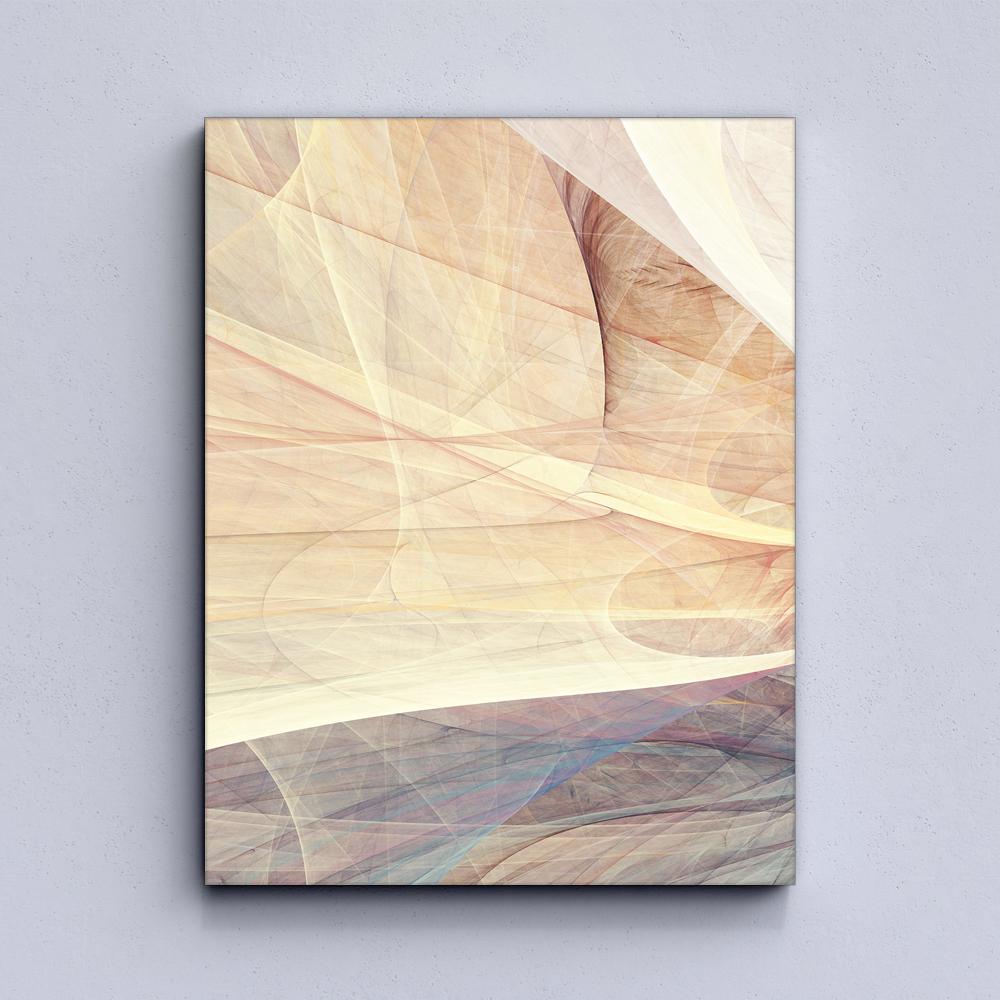 Modern Abstract Psychedelic Lines Canvas