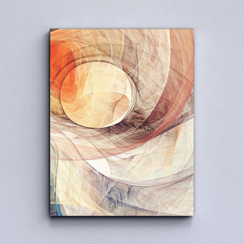 Modern Abstract Psychedelic Lines Canvas