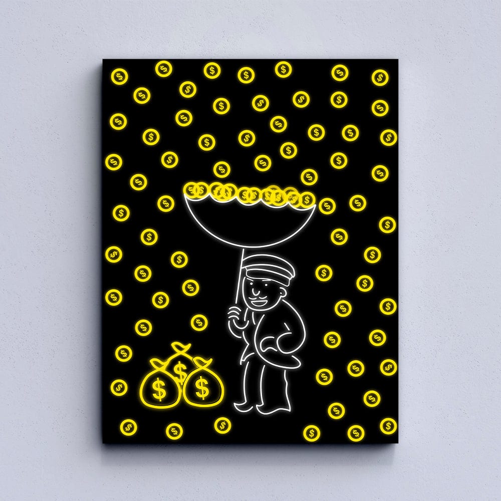 Money Rain Canvas