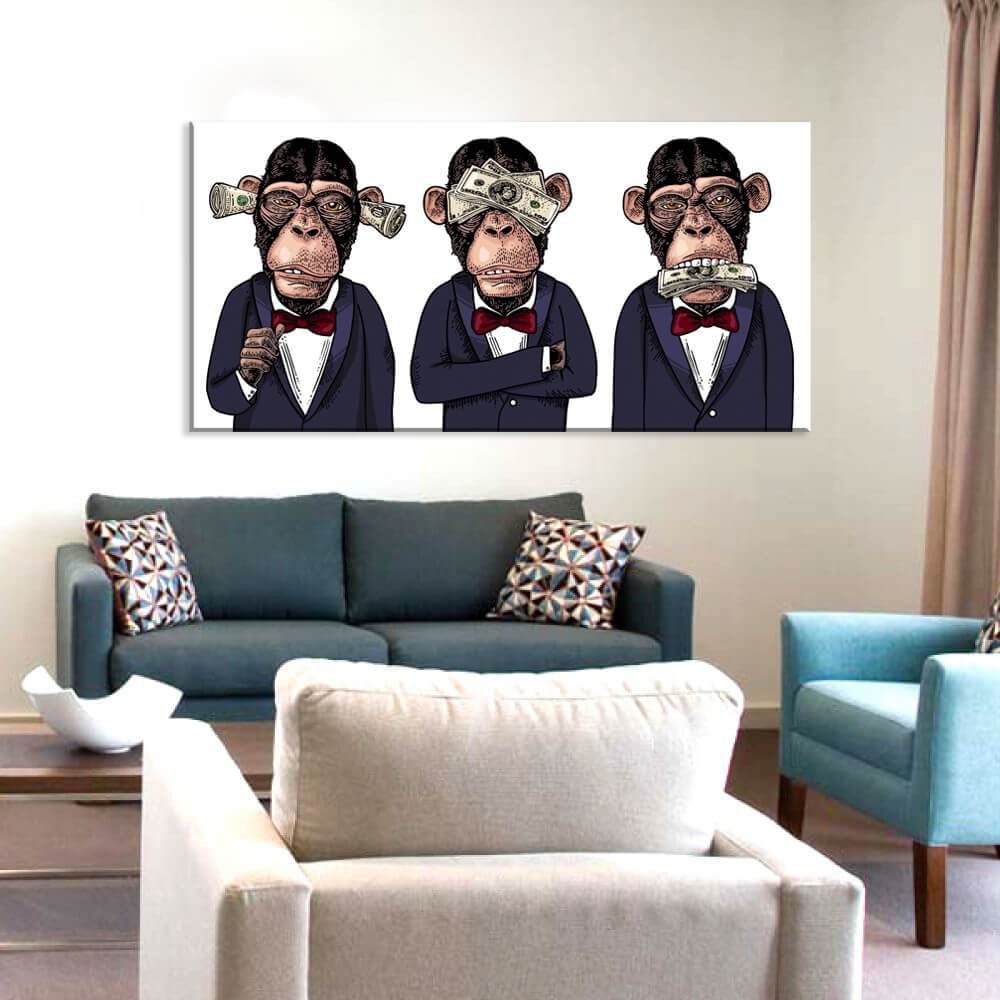 Money Monkeys Canvas