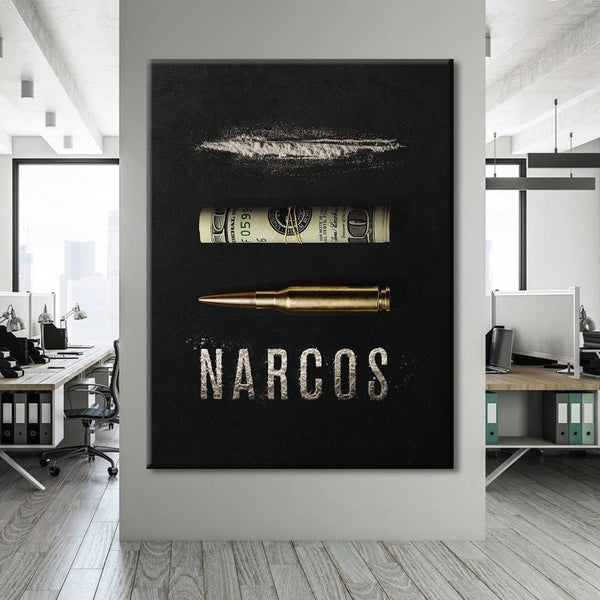 Narcos-Attribute-Leinwand