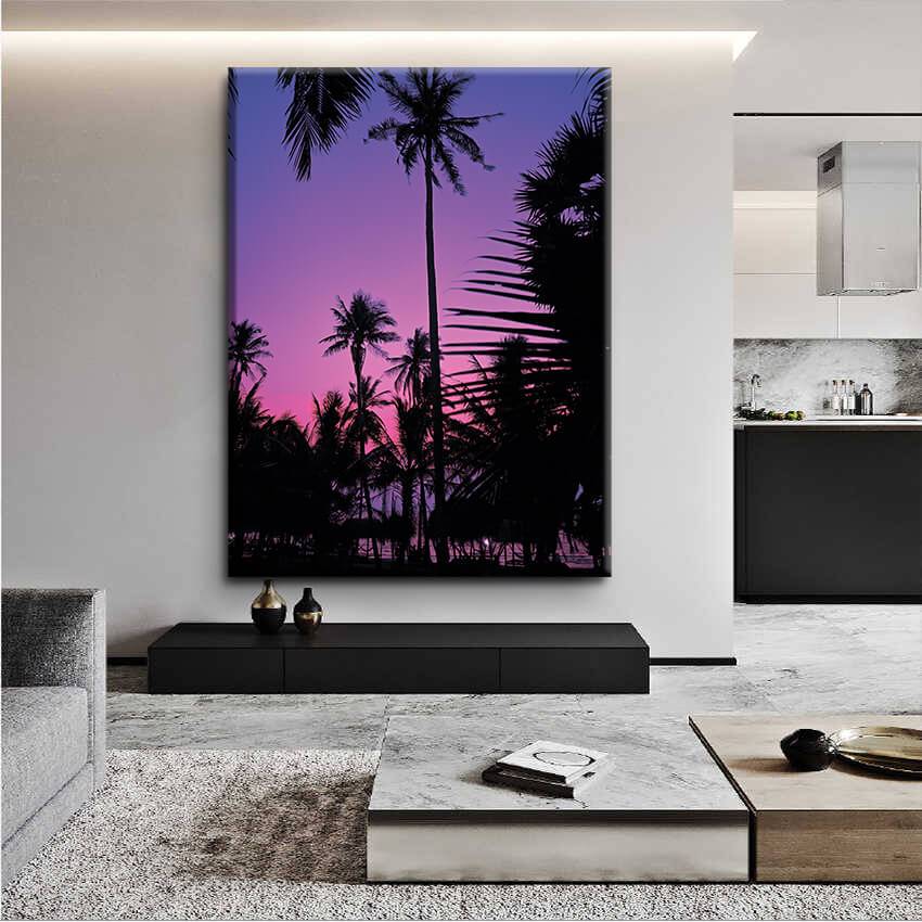 Palm Violet Canvas