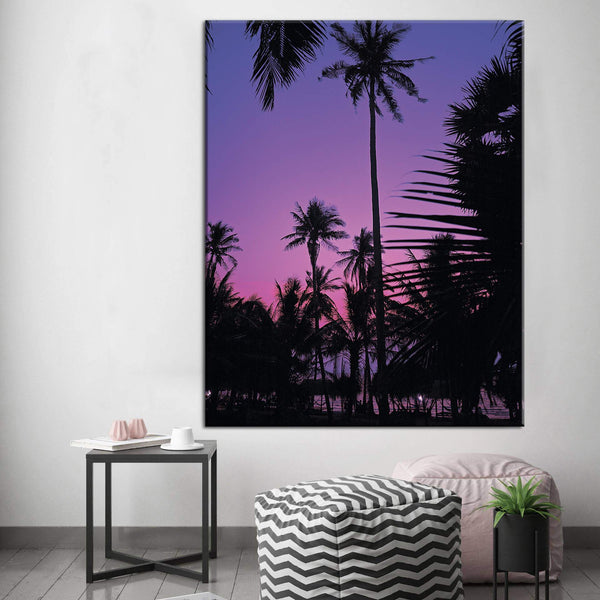 Palm Violet Canvas