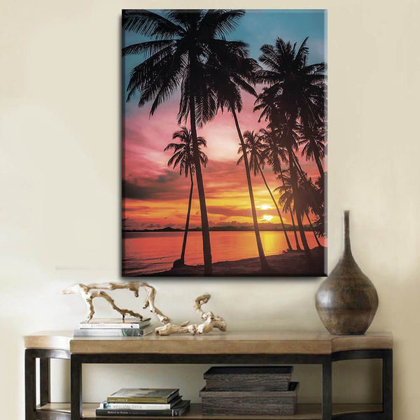 Palm Sunset Canvas