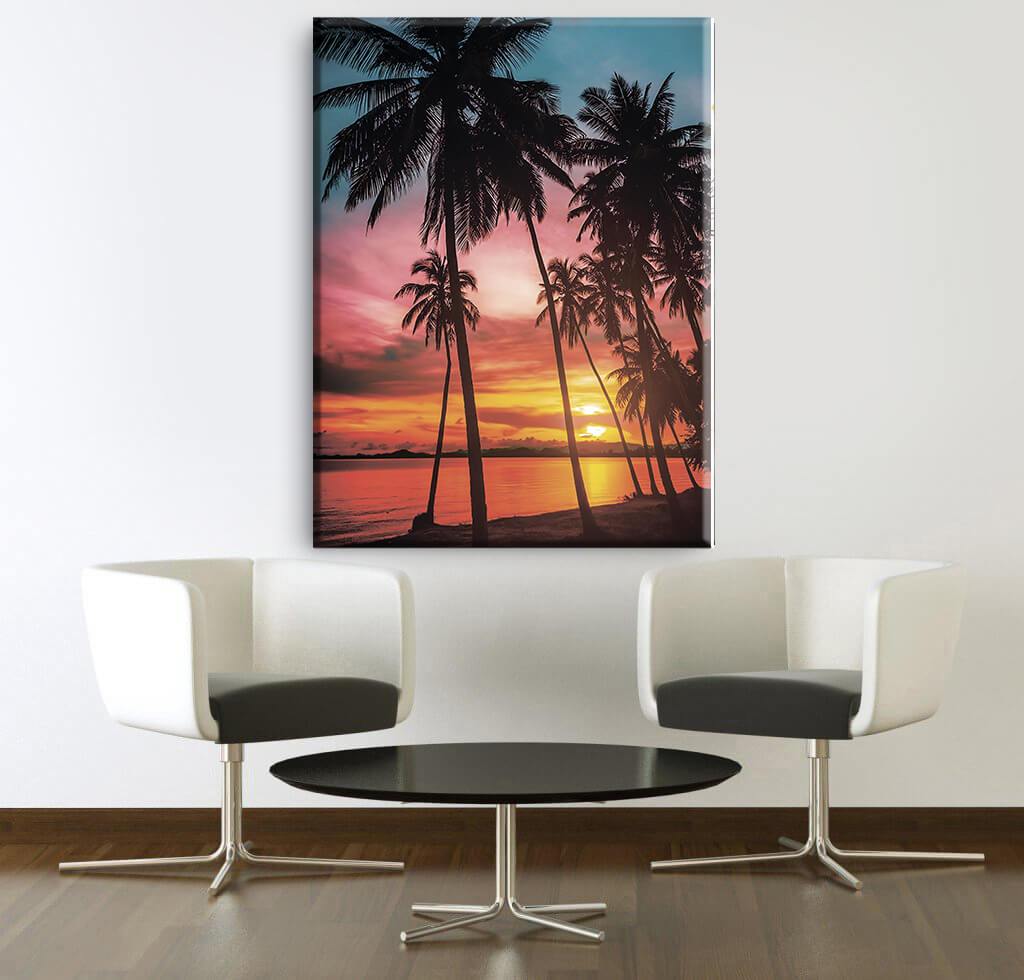 Palm Sunset Canvas