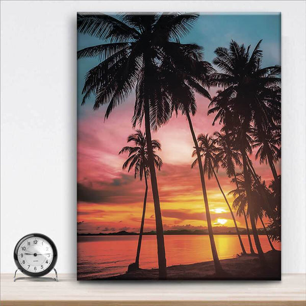 Palm Sunset Canvas
