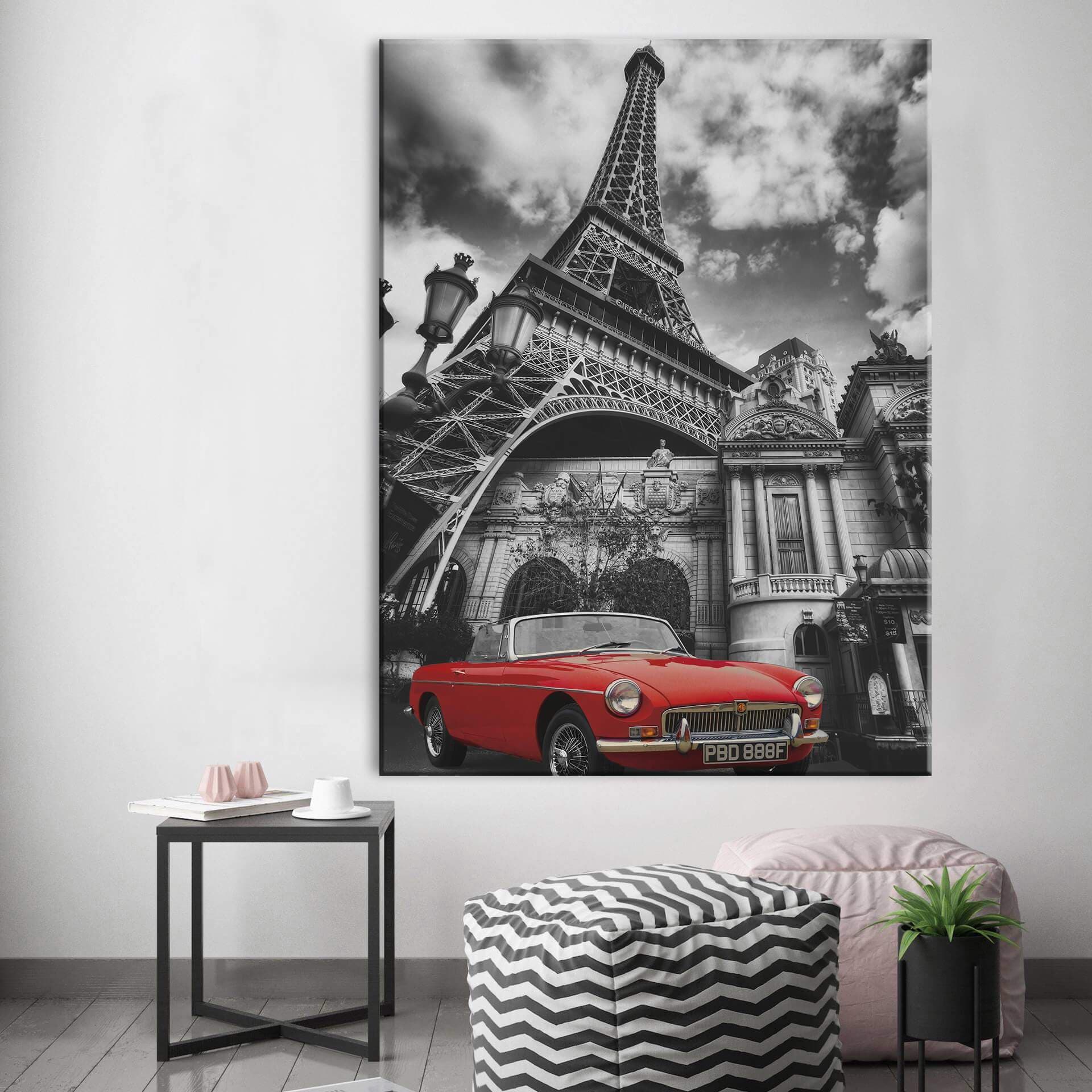 Paris Red Canvas