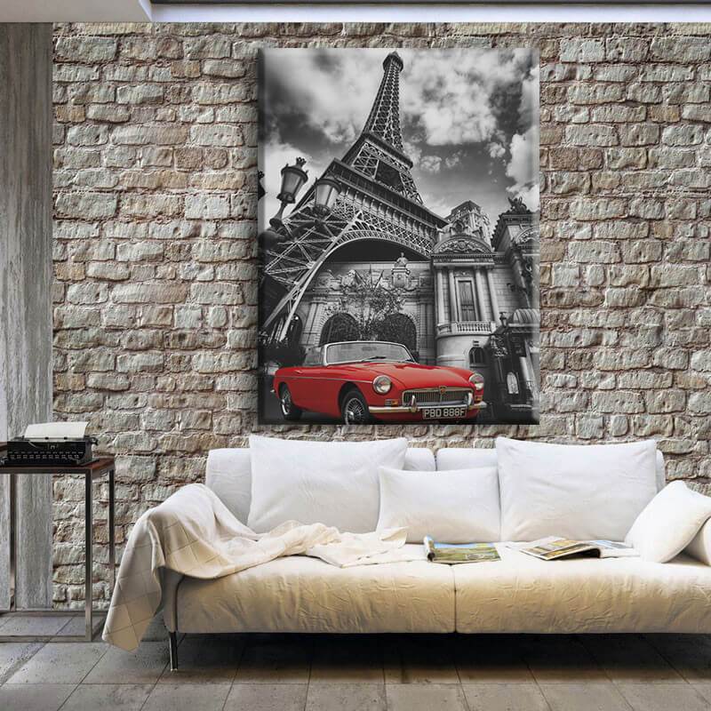 Paris Red Canvas