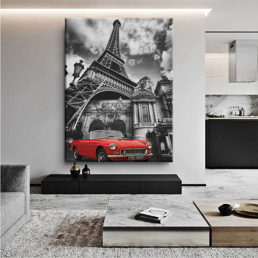 Paris Red Canvas