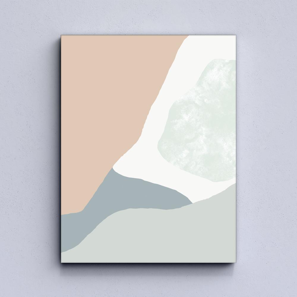 Pastel Curves Canvas