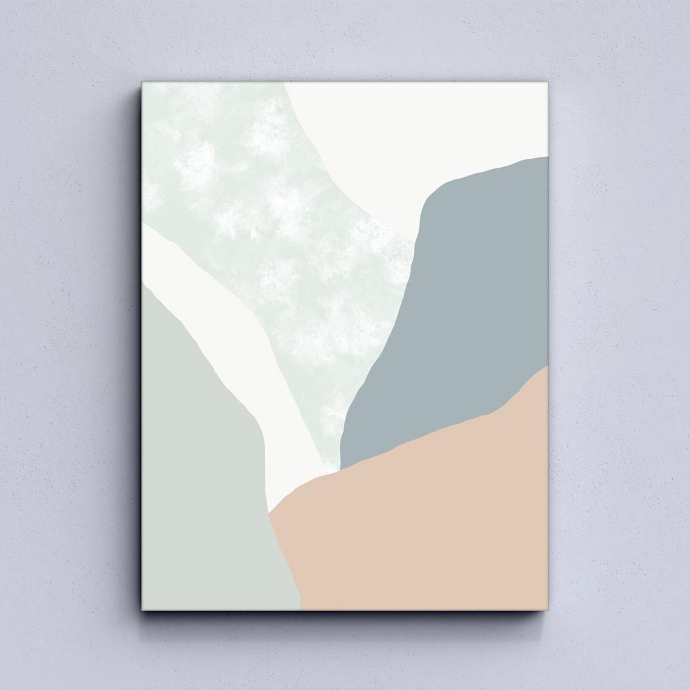 Pastel Curves Canvas