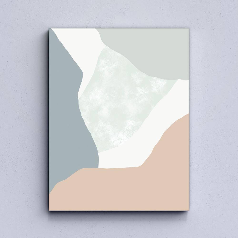 Pastel Curves Canvas