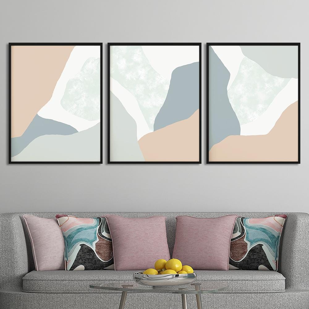 Pastel Curves Canvas