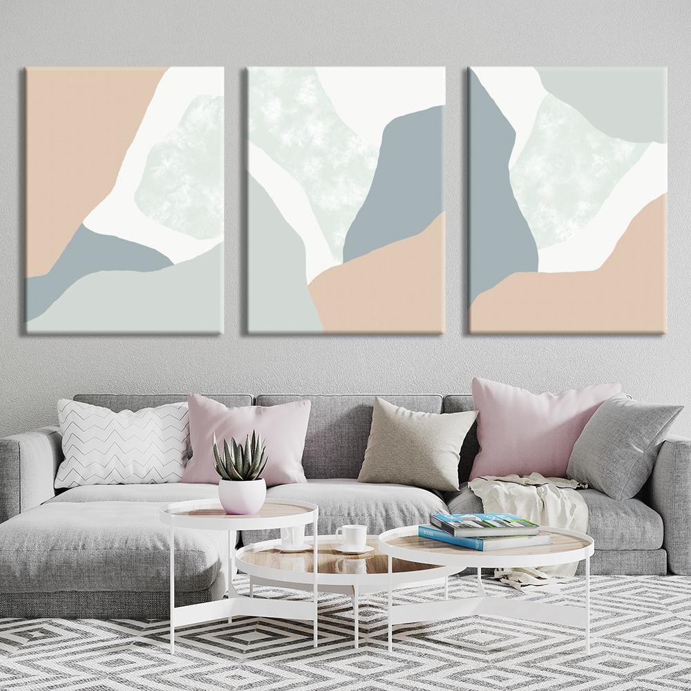 Pastel Curves Canvas