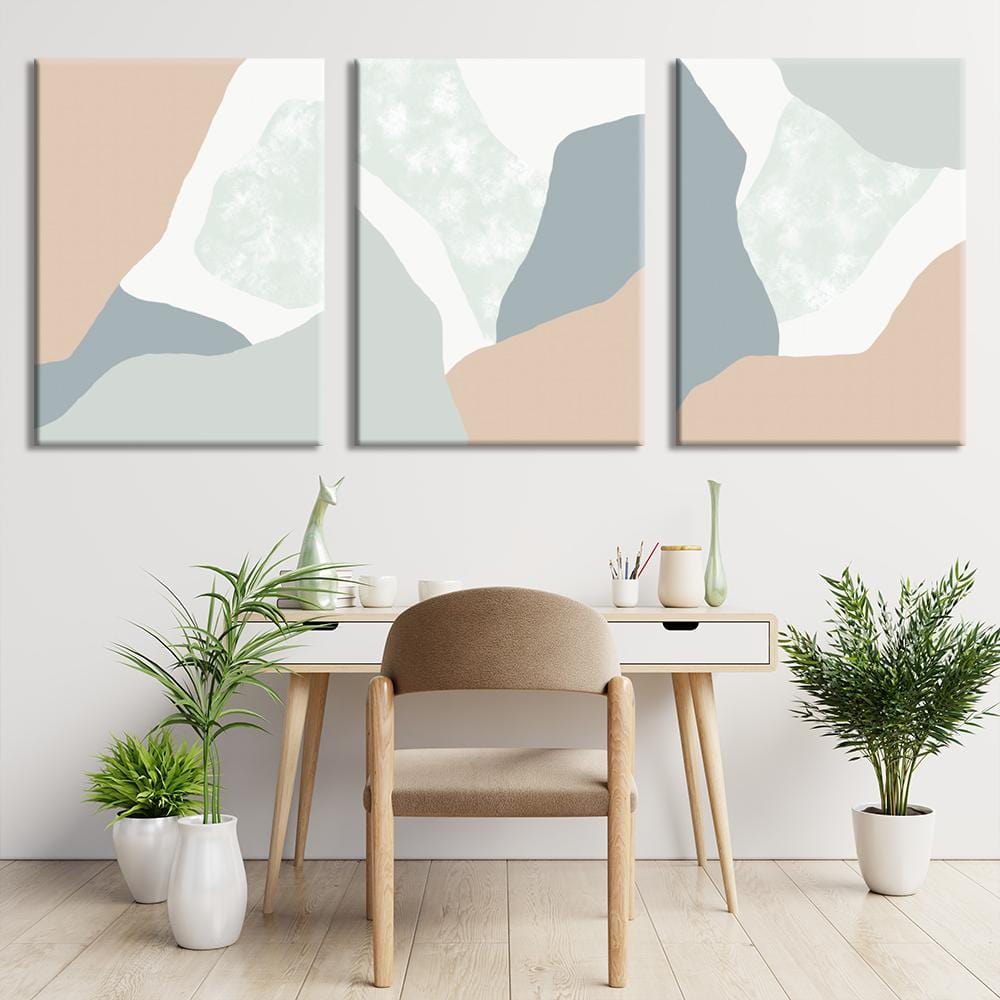 Pastel Curves Canvas