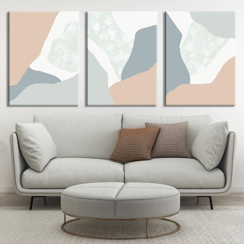 Pastel Curves Canvas