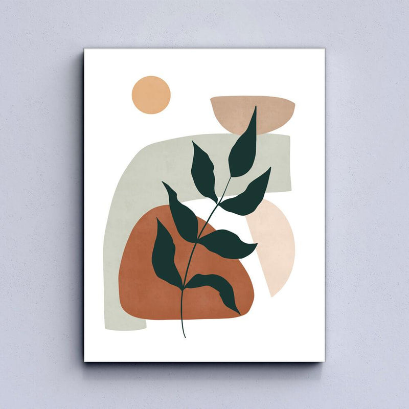 Plants and Shapes Canvas