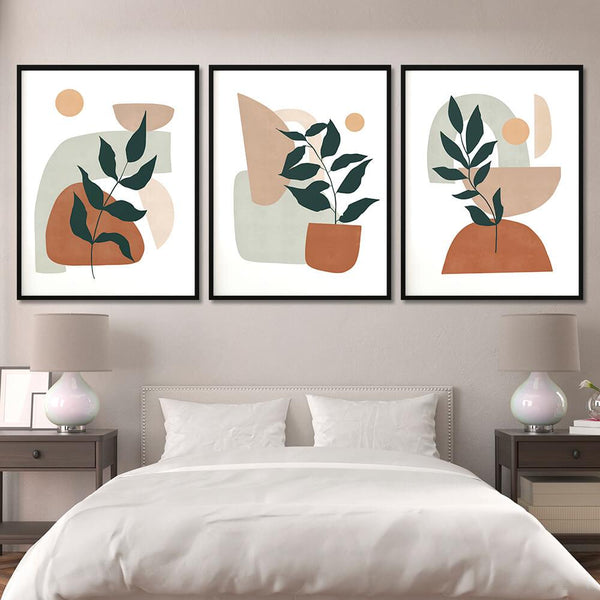 Plants and Shapes Canvas