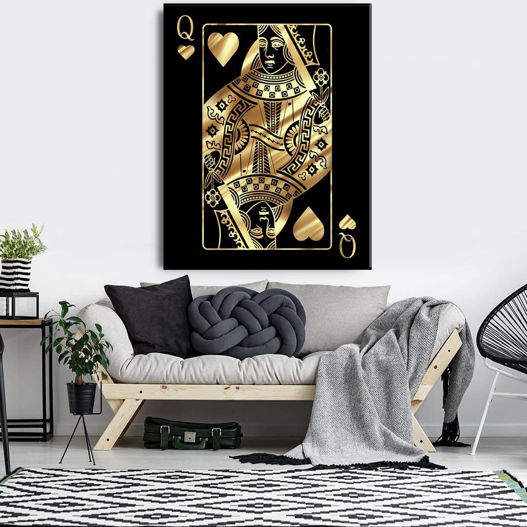 Queen Art | Playing Card Art | Canvas4wall – Canvas4walls