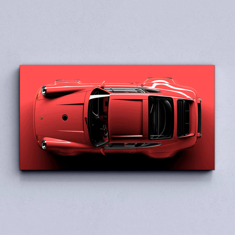 Red Porsche 911 Canvas
