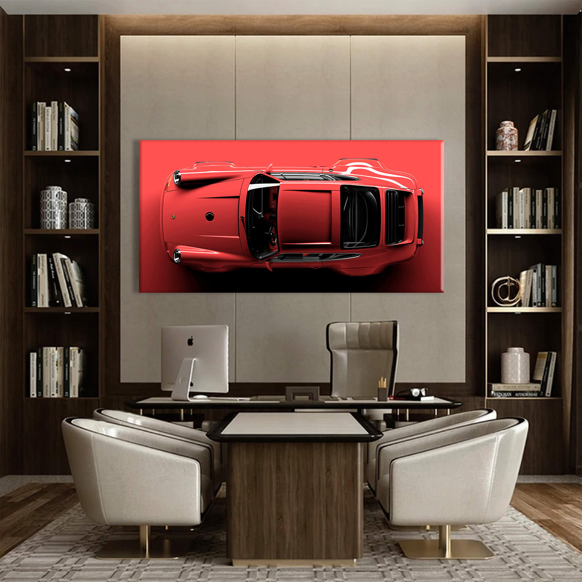 Red Porsche 911 Canvas