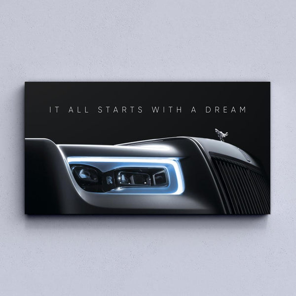 Tout commence par un rêve - Toile Rolls-Royce