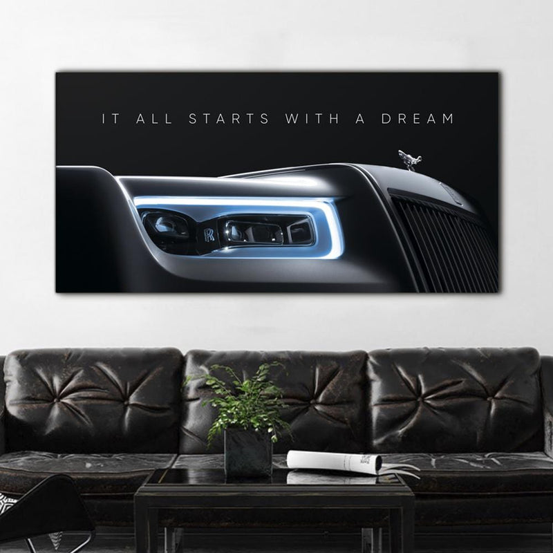 It All Starts With A Dream - Rolls-Royce Canvas