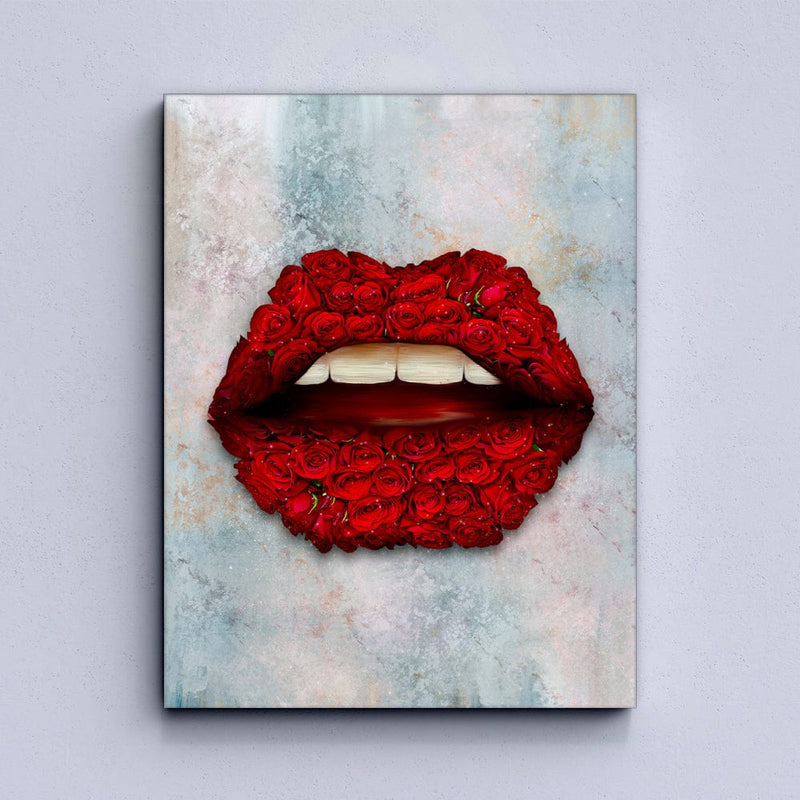 Rose Lips Canvas