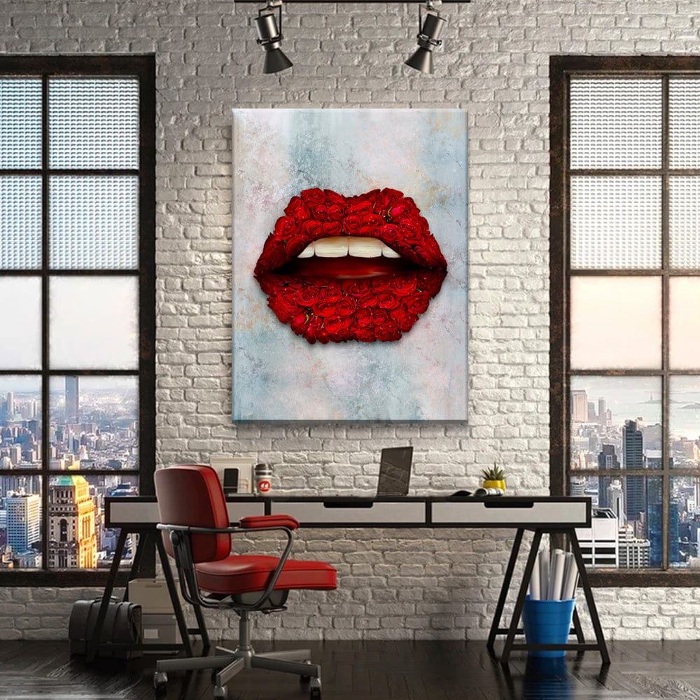 Rose Lips Canvas