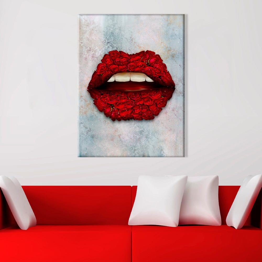 Rose Lips Canvas