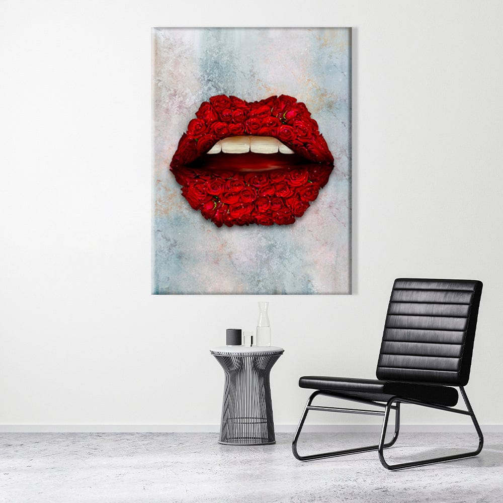 Rose Lips Canvas