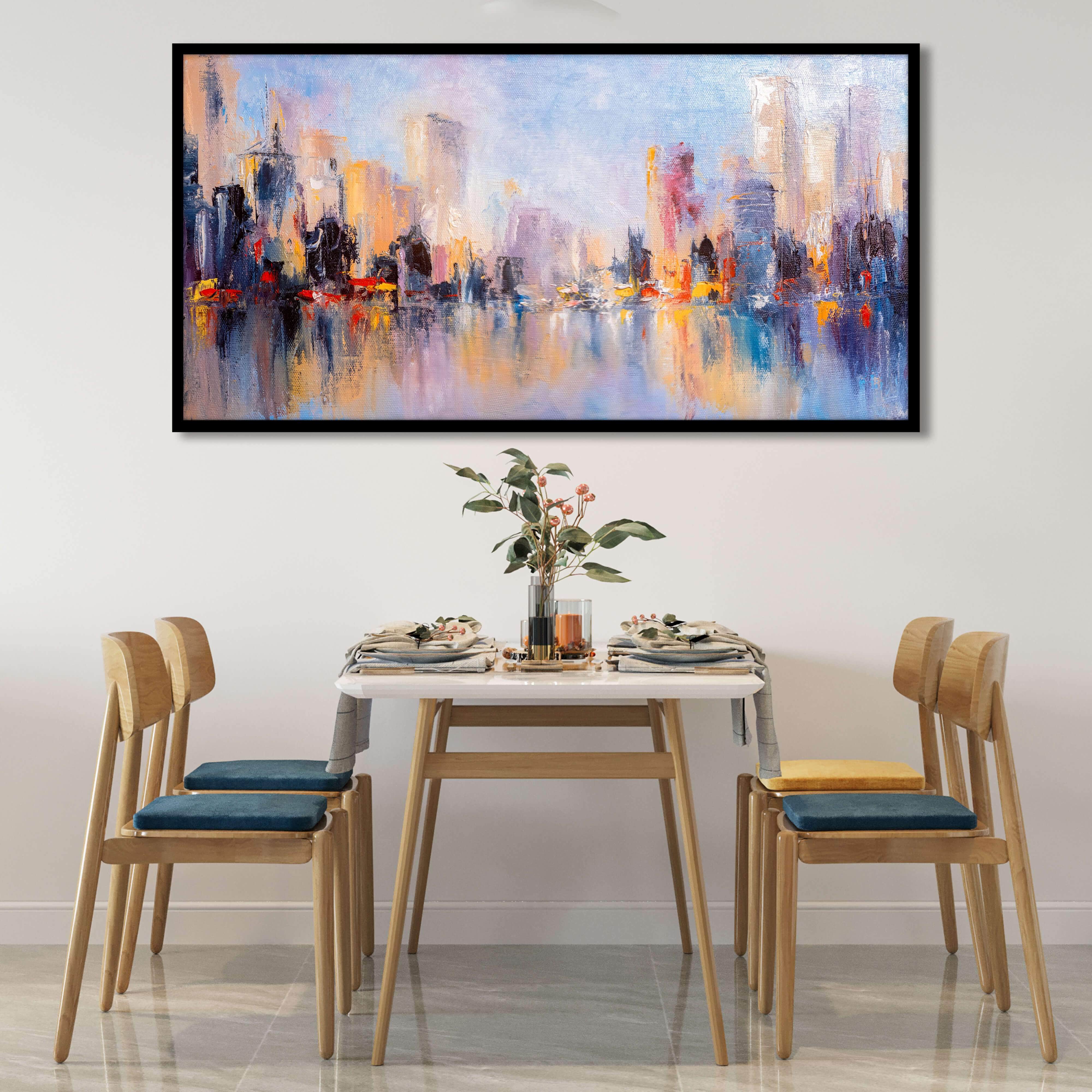 Skyline City View Canvas