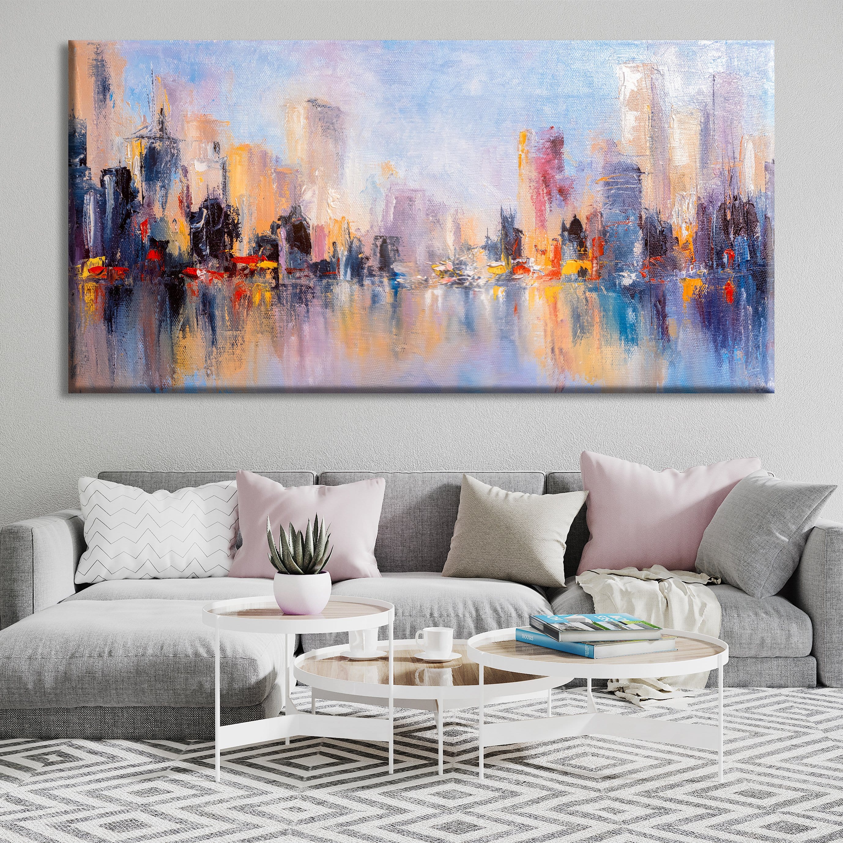 Skyline City View Canvas