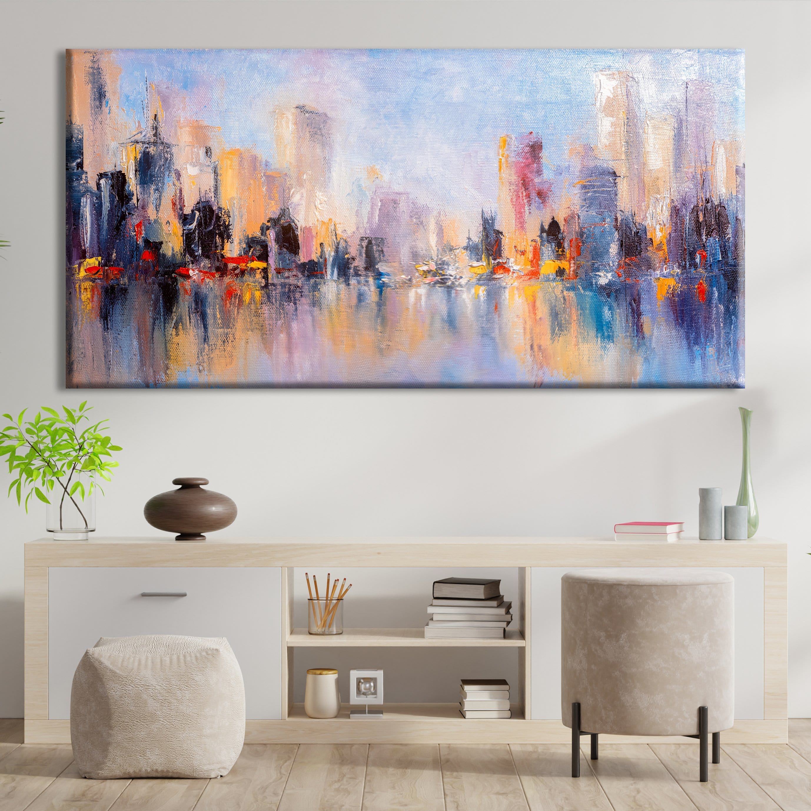 Skyline City View Canvas