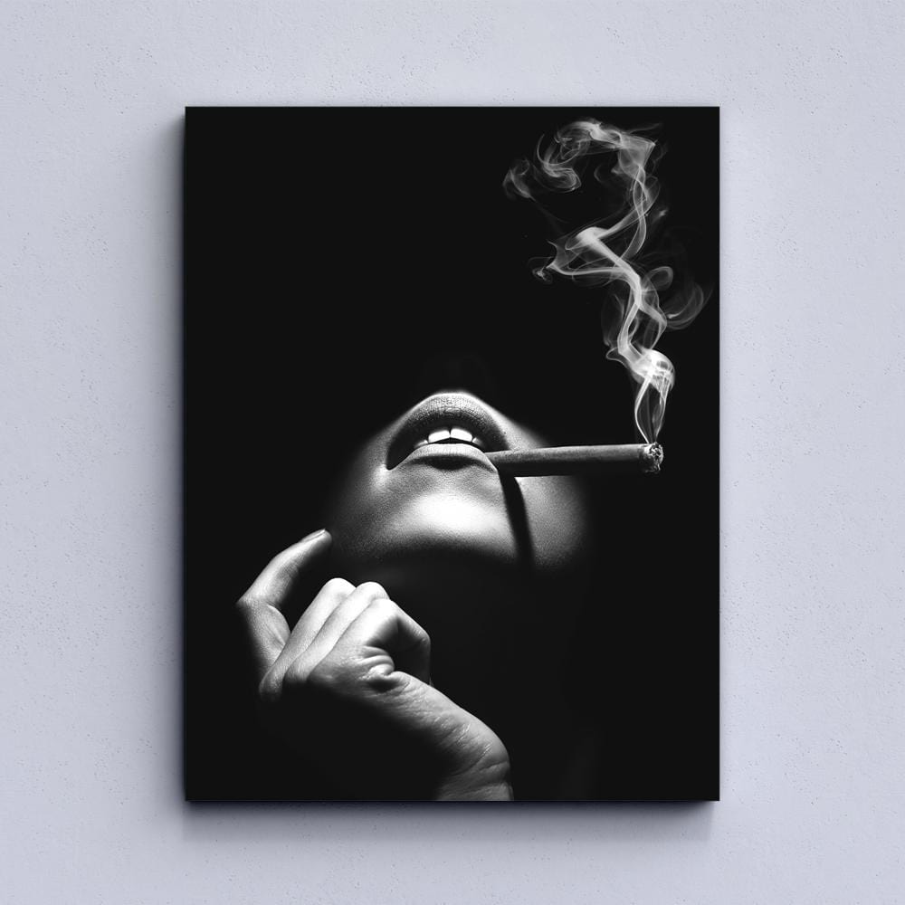 Smoking Women Canvas