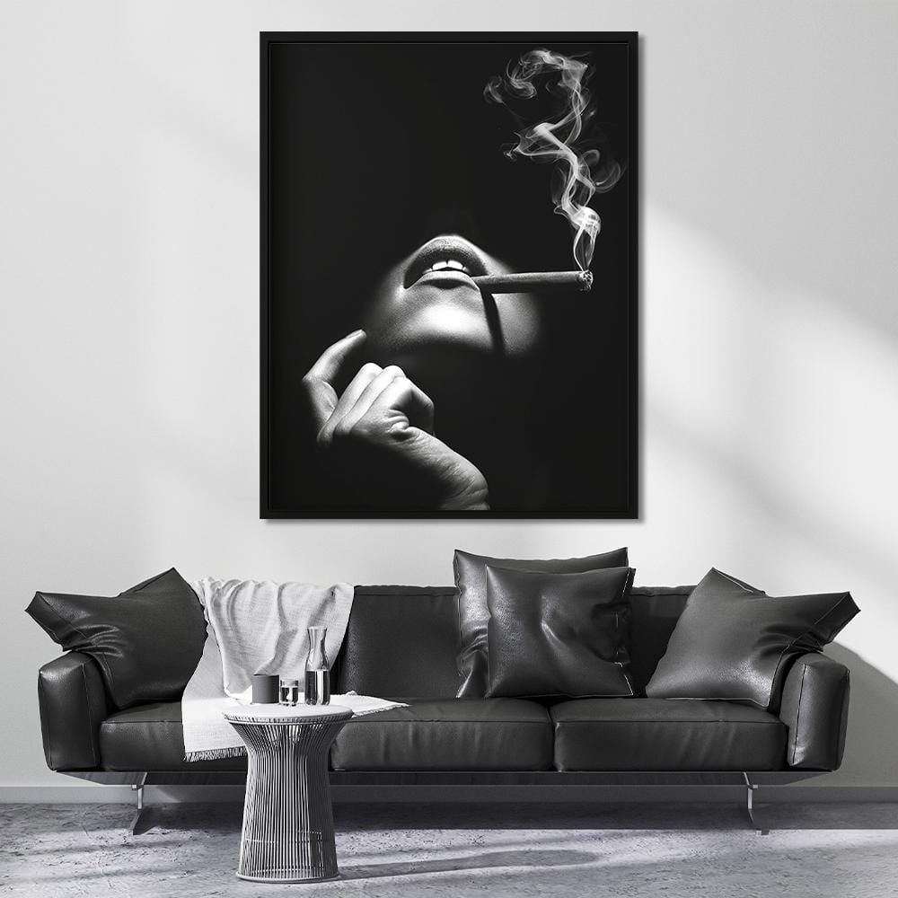 Smoking Women Canvas