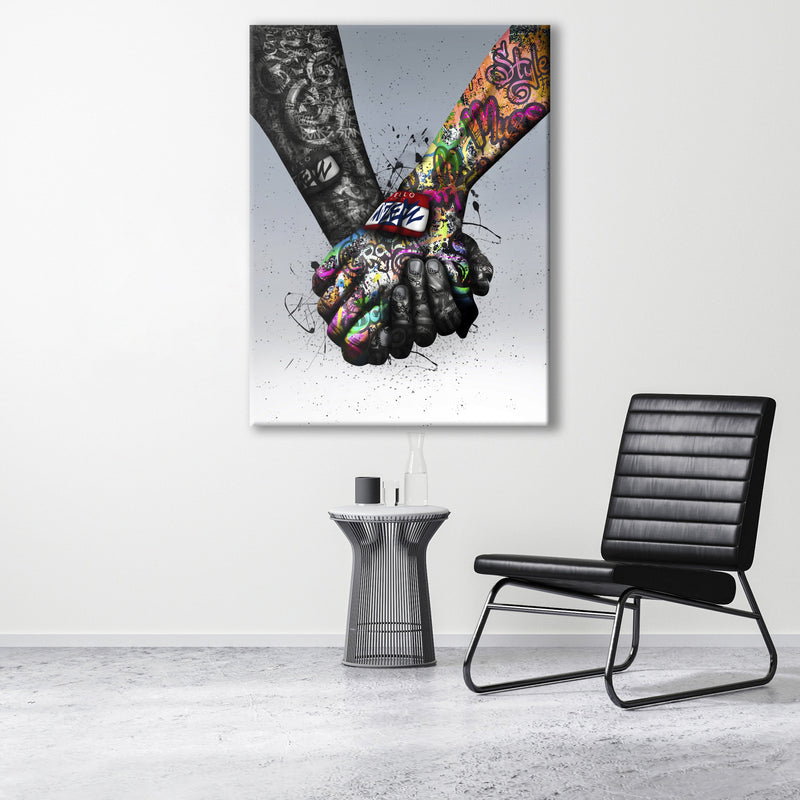 Support hands Canvas
