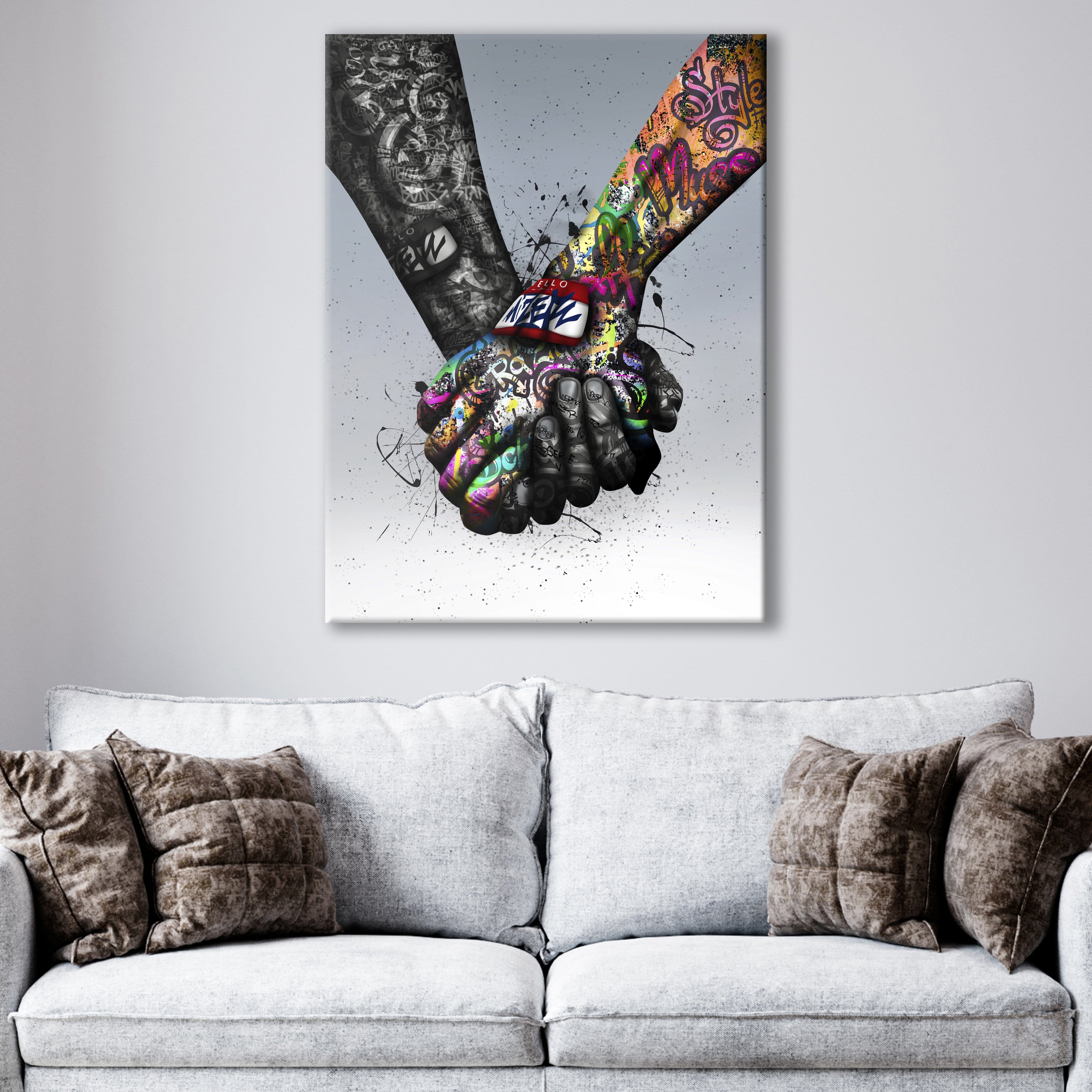 Support hands Canvas