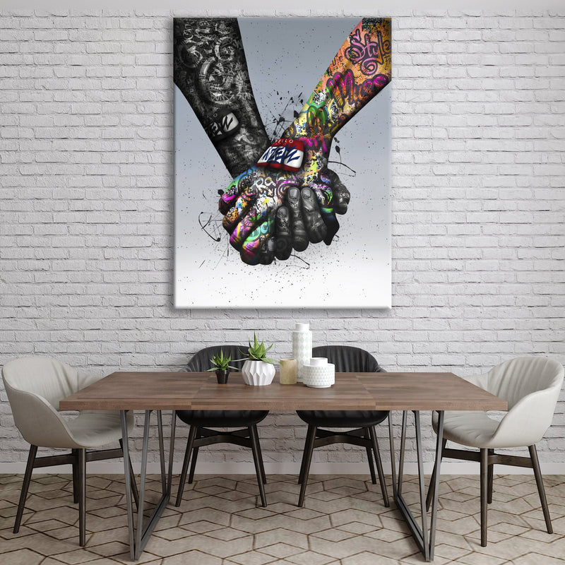 Support hands Canvas